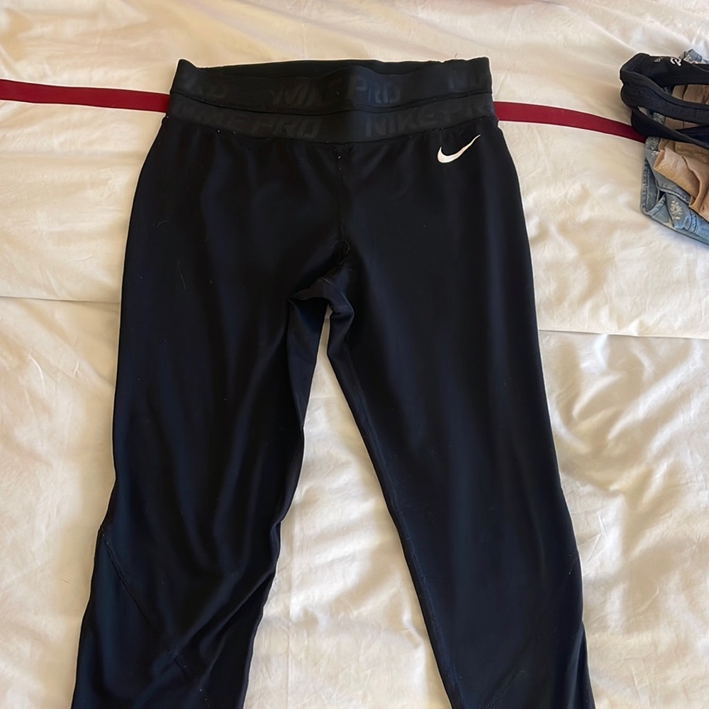 Fleece +Cold Weather +NIKE dry fit compression leggings+ankle length/high waist